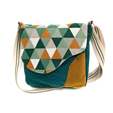 Torba listonoszka – morski z trójkątami