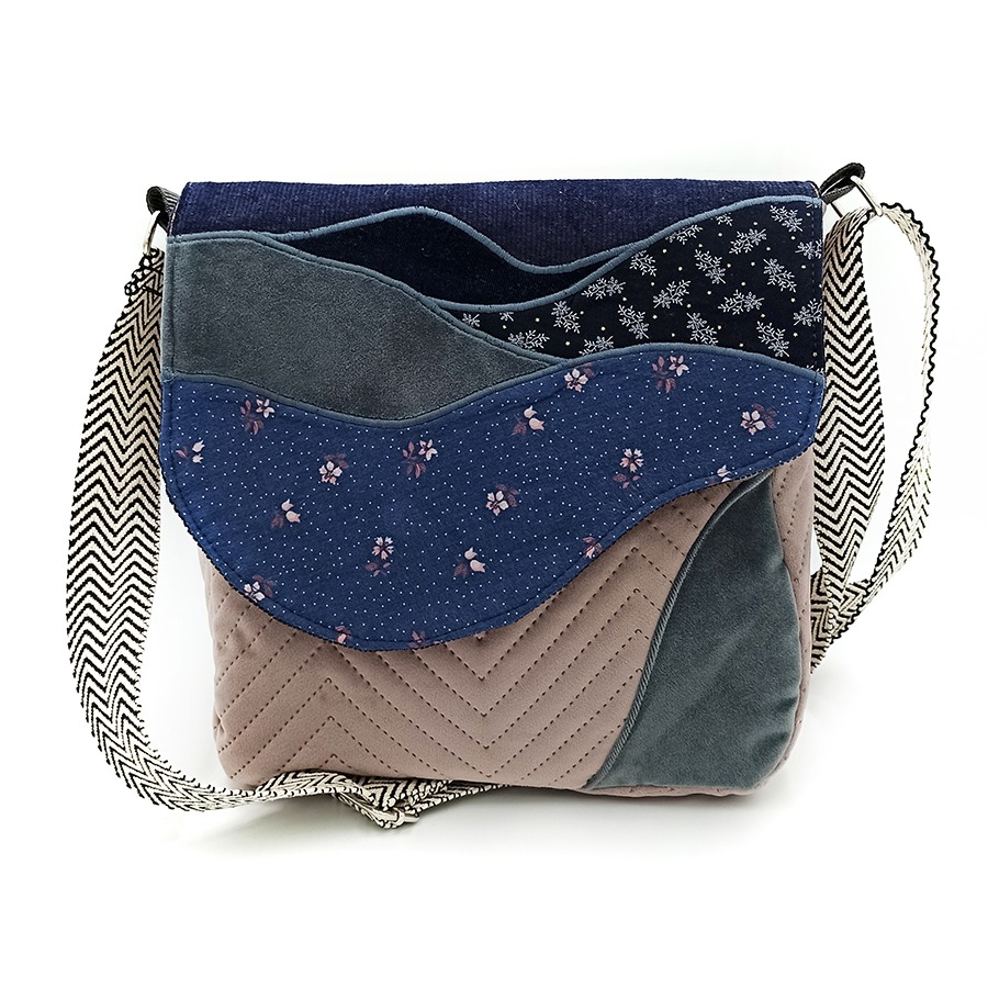 Torba listonoszka – róż z nocnym pejzażem