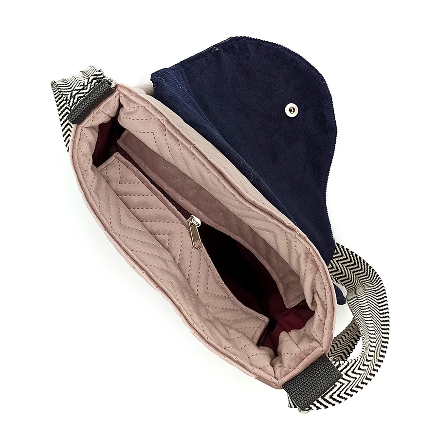 Torba listonoszka – róż z nocnym pejzażem - obrazek 4