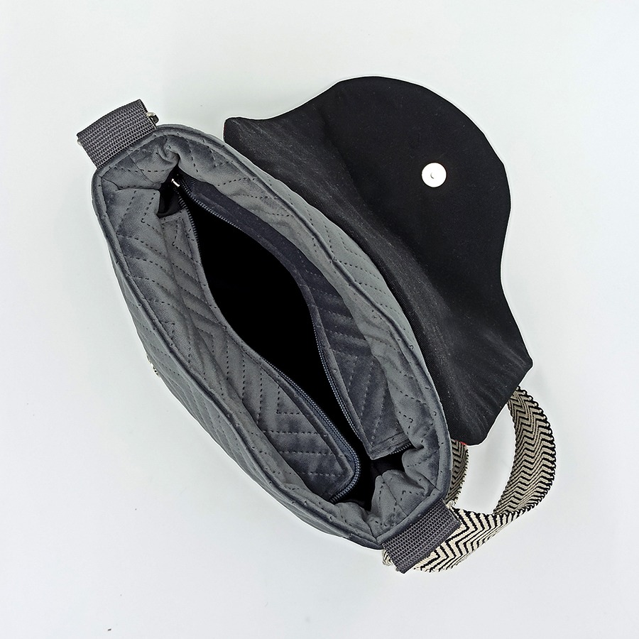 Torba listonoszka – grafitowy ogród Forest Forever - obrazek 4