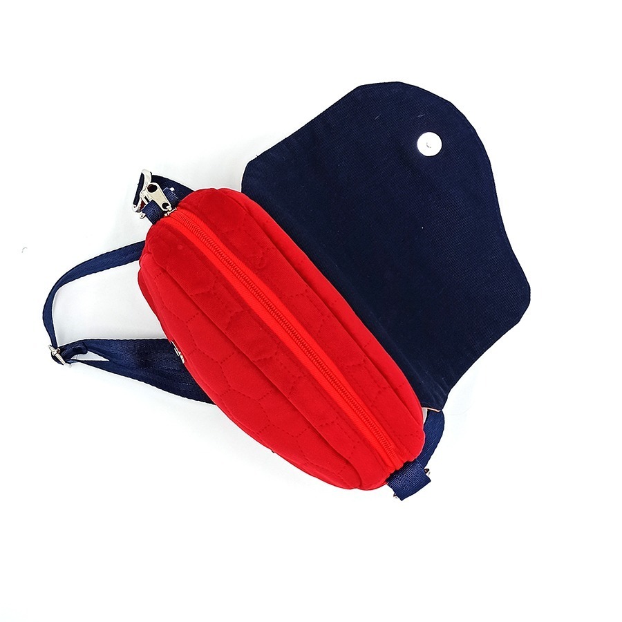 Torebka mała – czerwona abstrakcja - obrazek 4