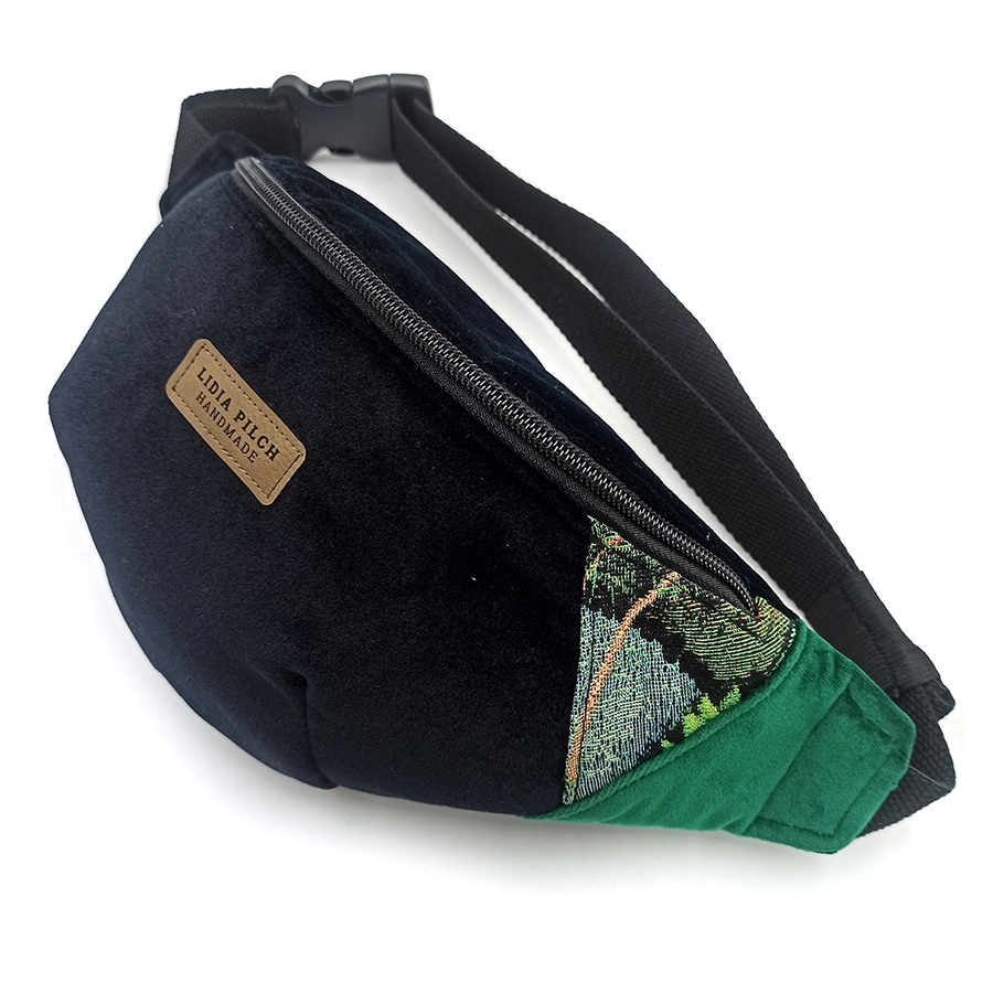 Nerka/nerkotorebka roz. L - czarny z zielenią - obrazek 3