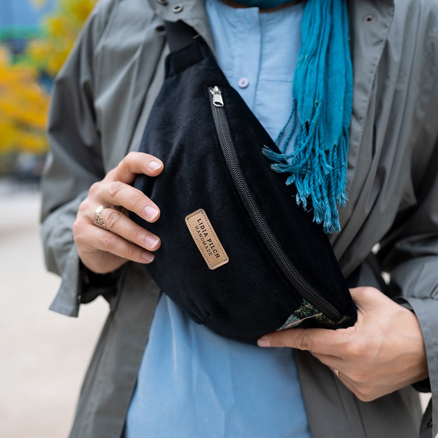 Nerka/nerkotorebka roz. L - czarny z zielenią - obrazek 8