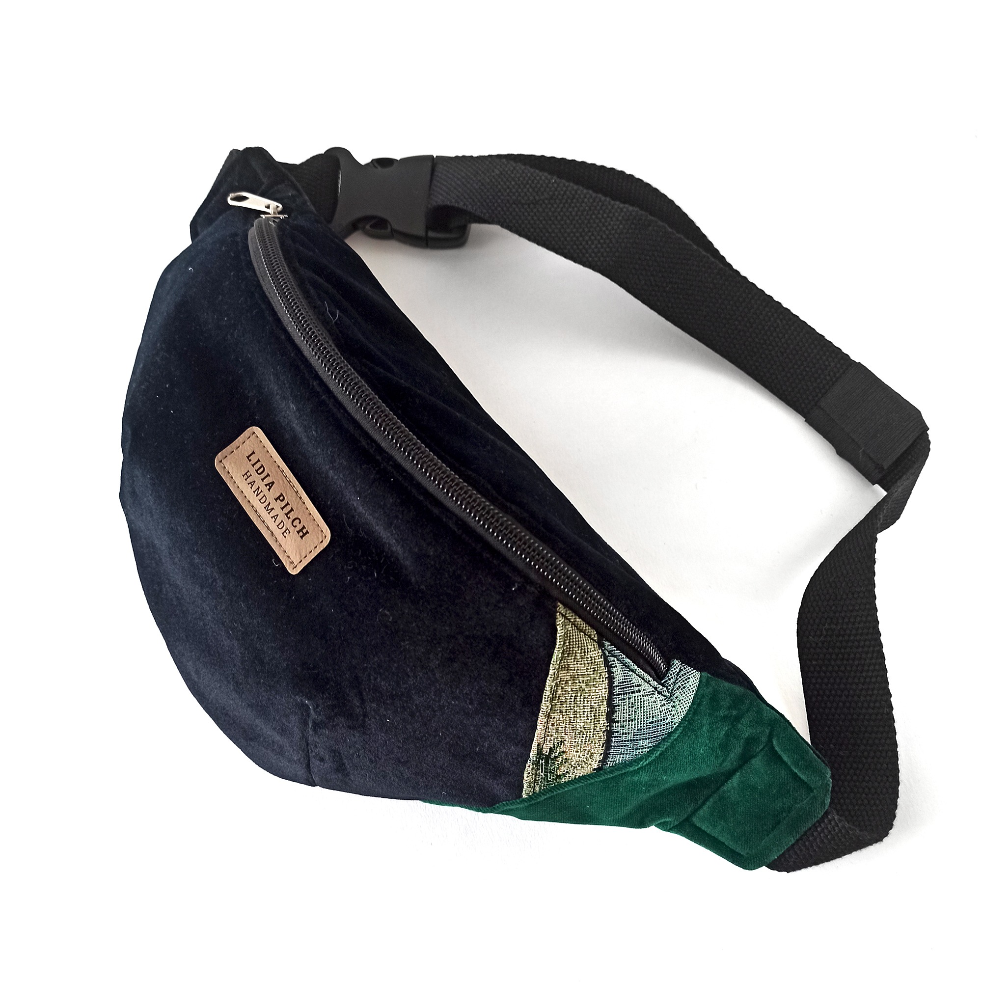 Nerka/nerkotorebka roz. L - czarny z zielenią