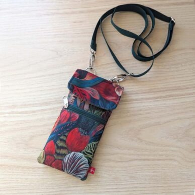 Torebka mini na telefon - ogród FF