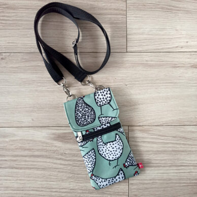 Torebka mini na telefon - kury