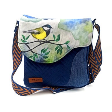 Torba listonoszka – granat z sikorką