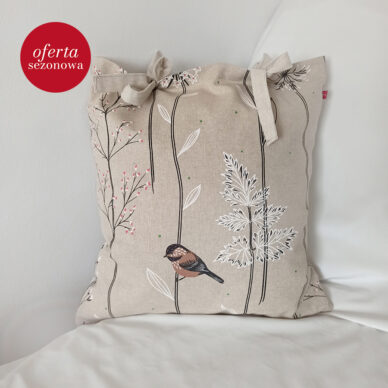Poszewka na poduszkę 40x40 cm - ptaszek