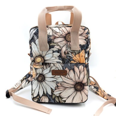 Mały plecak miejski - naturalne słoneczniki