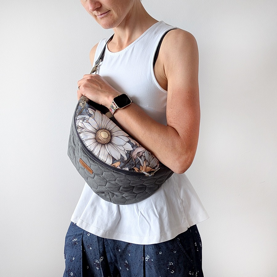 Nerka XL - grafit ze słonecznikami - obrazek 2