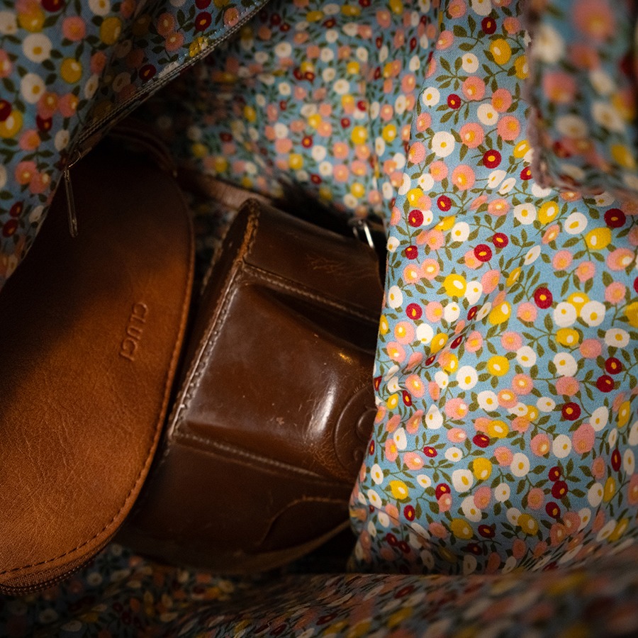 Torba na ramię - brązowy sztruks - obrazek 7