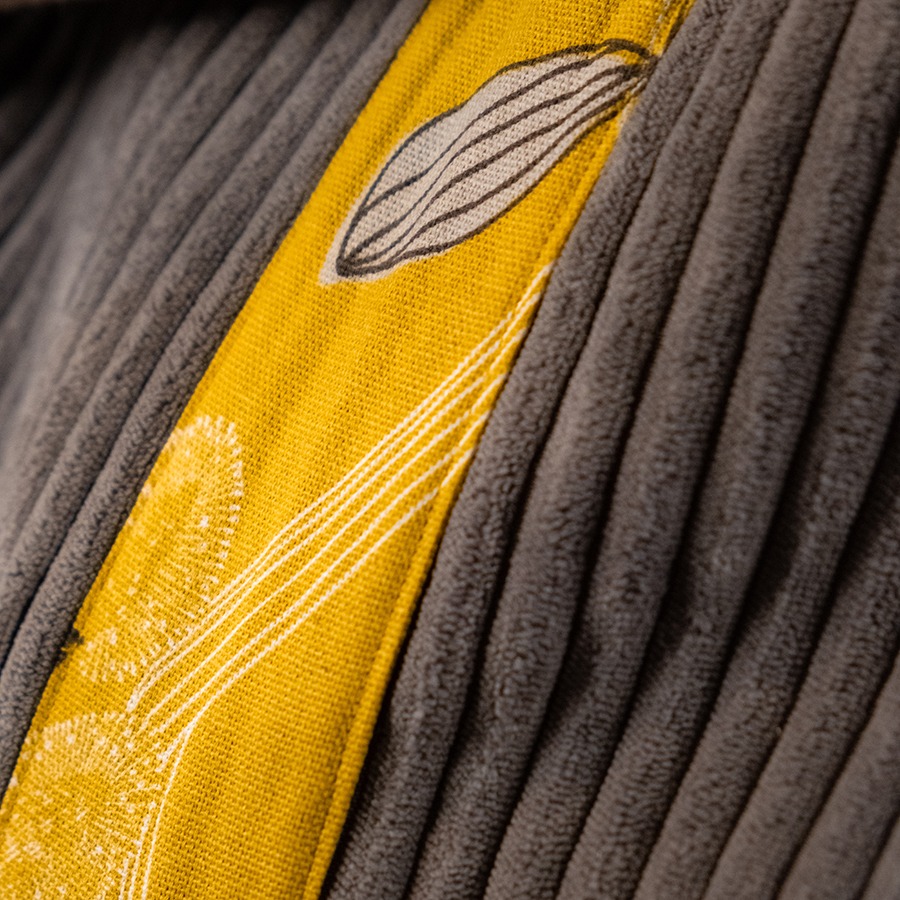 Torba na ramię - grafitowy sztruks - obrazek 7