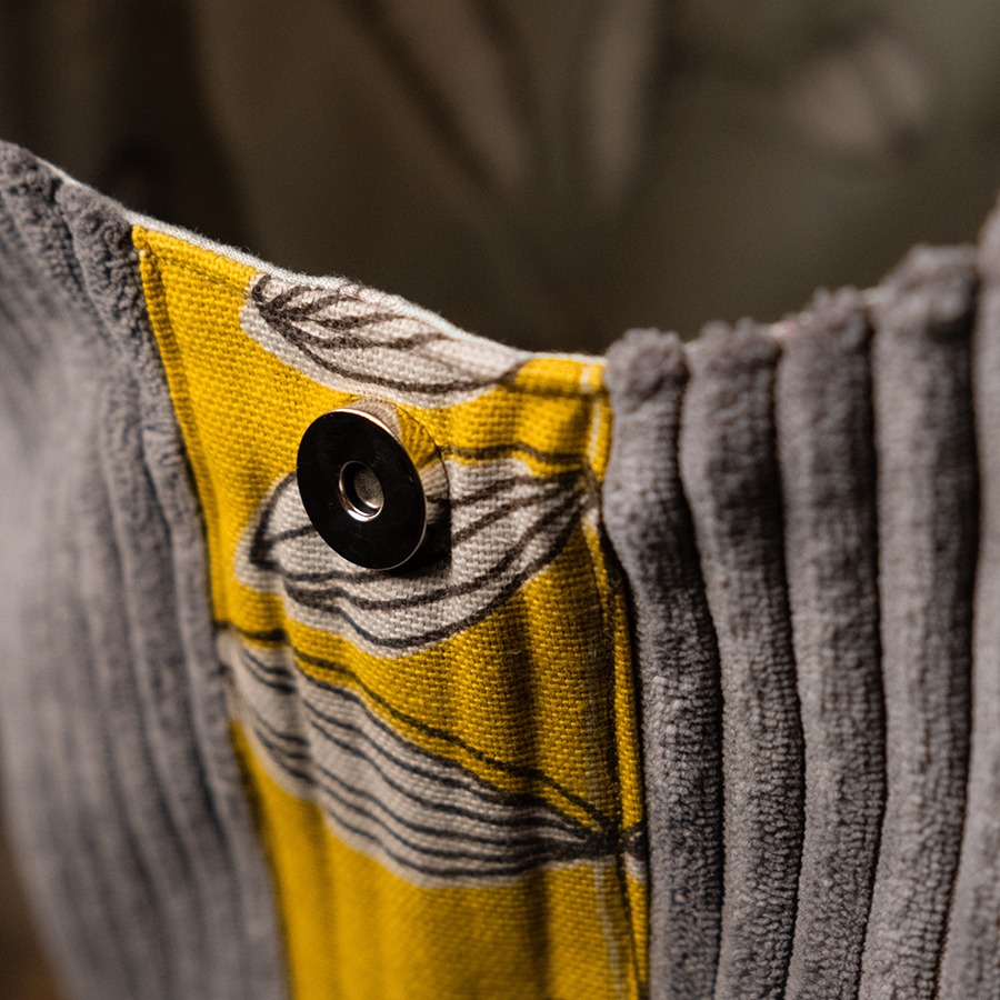 Torba na ramię - grafitowy sztruks - obrazek 6