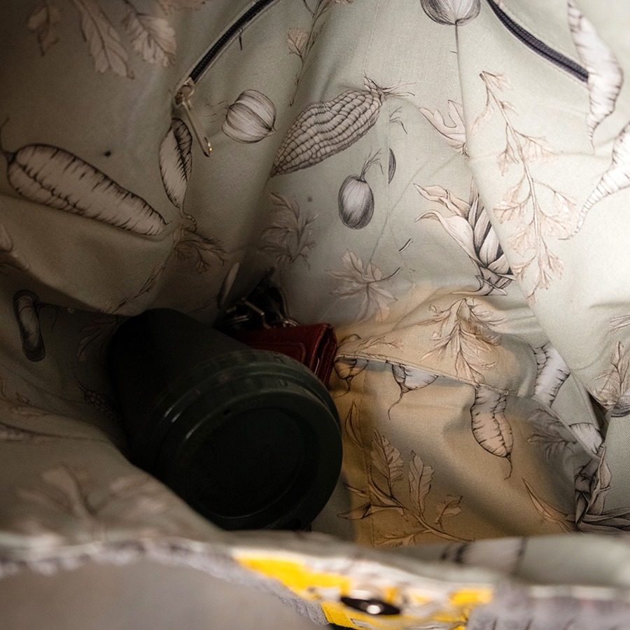 Torba na ramię - grafitowy sztruks - obrazek 8