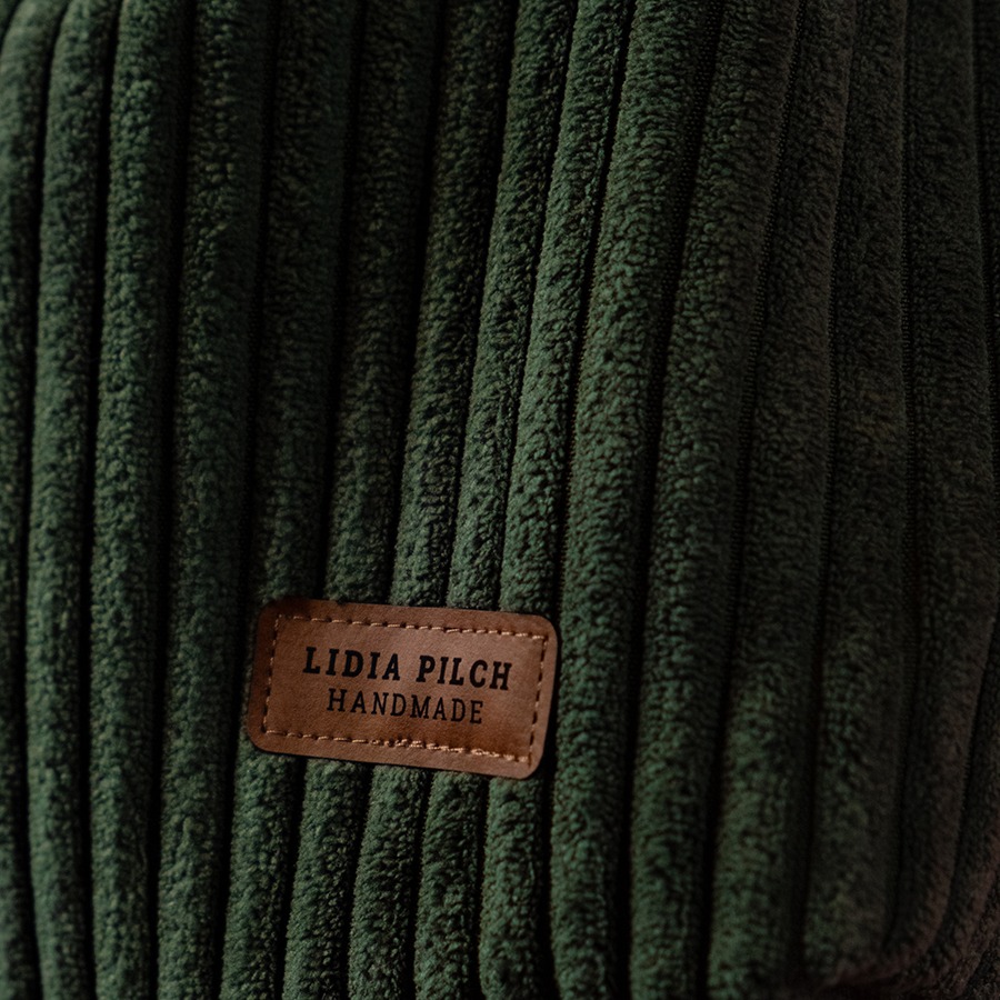 Torba na ramię - zielona z czerwienią - obrazek 10