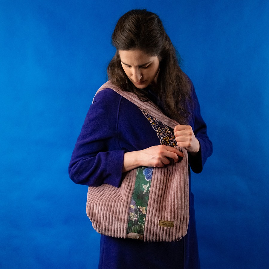 Torba na ramię - brudny róż - obrazek 2