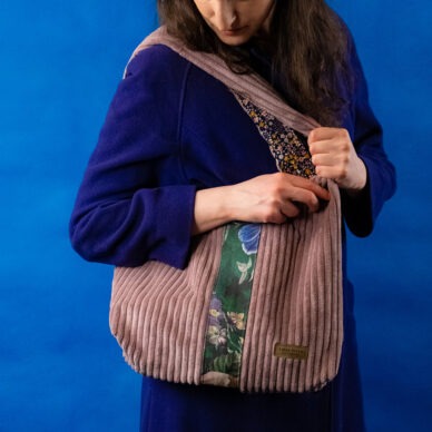 Torba na ramię - brudny róż