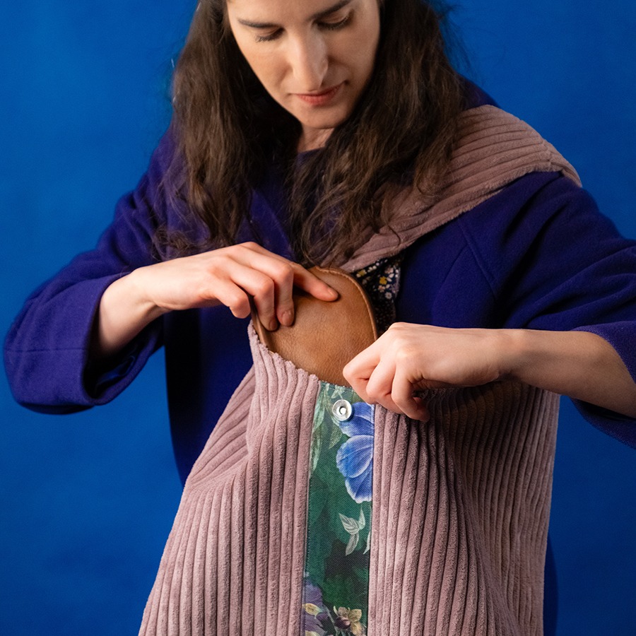 Torba na ramię - brudny róż - obrazek 8