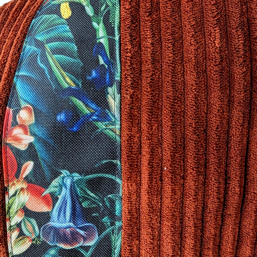 Torba na ramię - ruda z ciemnym motywem - obrazek 16