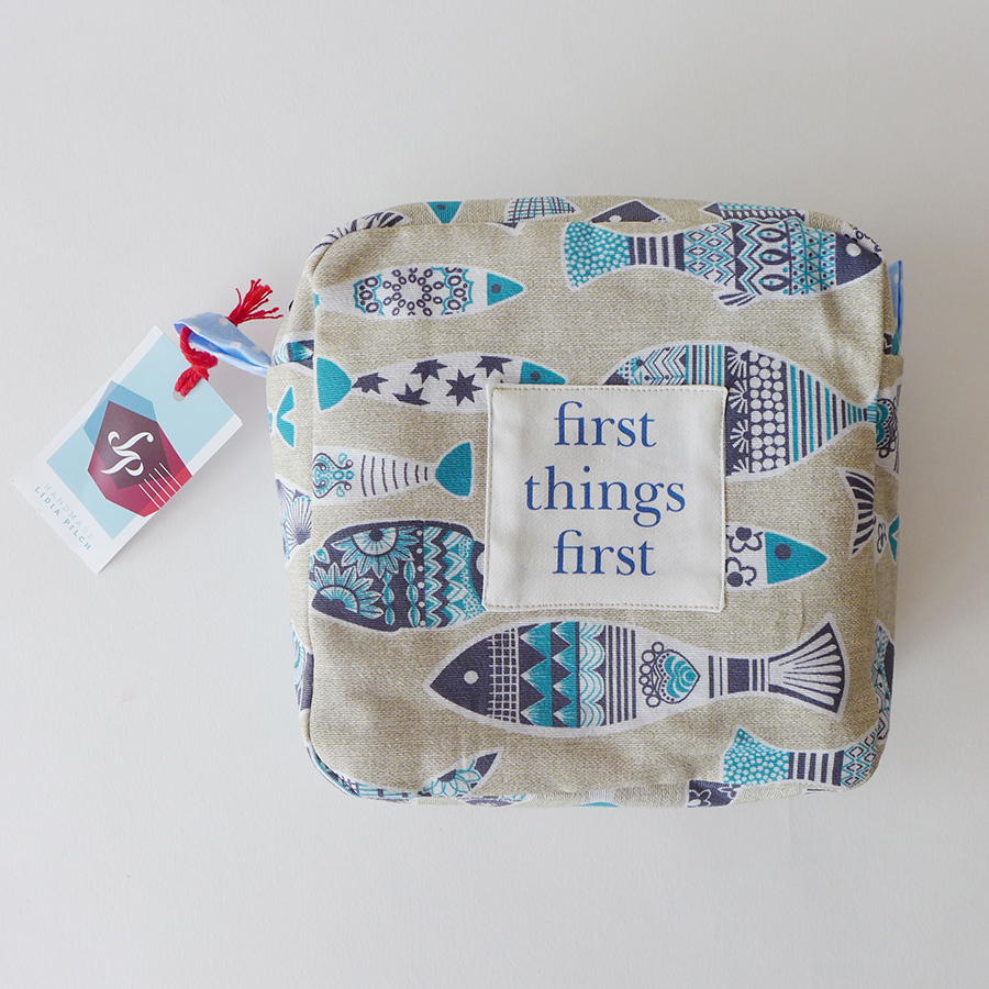 Kosmetyczka mała - ryby - obrazek 2