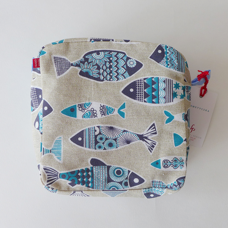 Kosmetyczka mała - ryby - obrazek 3