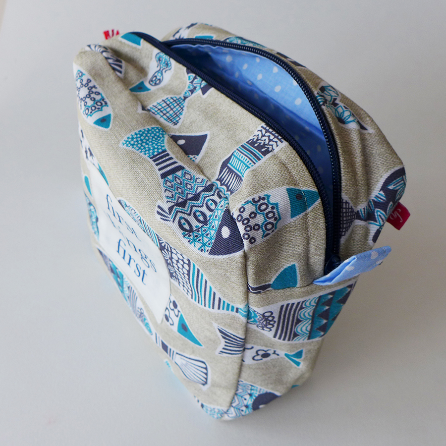 Kosmetyczka mała - ryby - obrazek 4