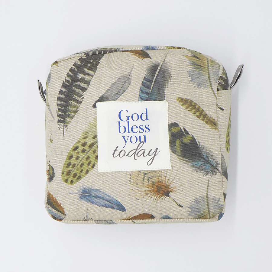 Kosmetyczka mała - pióra - obrazek 2