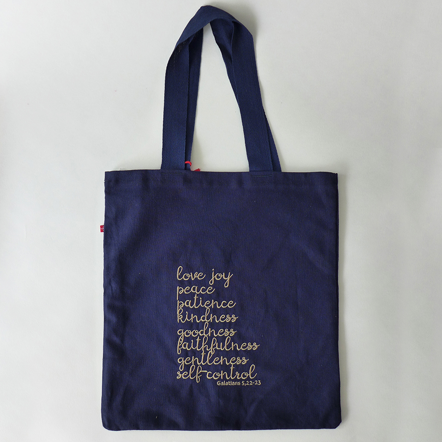 Torba z haftem i aplikacją – gruszka - obrazek 2