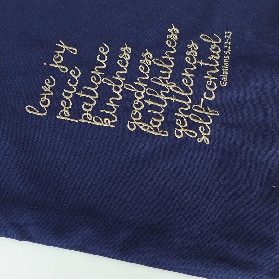 Torba z haftem i aplikacją – gruszka - obrazek 4